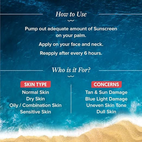 Aqualogica Detan+ Dewy Lightweight Sunscreen with SPF 50+